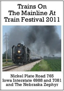 trains on the mainline at train festival